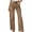 Brown, variant on Women's Diamond Rhinestone Jeans High Waist Straight Wide Leg Denim Pants Fashion Casual Wear