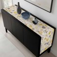 thumbnail image 5 of Yellow Grey Botanical Table Runner 70 Inches Long, Spring Floral Watercolor Rustic Kitchen Coffee Dining Table Decoration for Home Party Birthday Wedding Home Decor 13x70 Inches, 5 of 8