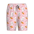 thumbnail image 3 of Yiaed Rabbit And Carrot for Men's Soft Sleep Pajama Short Lounging Pajama Shorts-4X-Large, 3 of 8