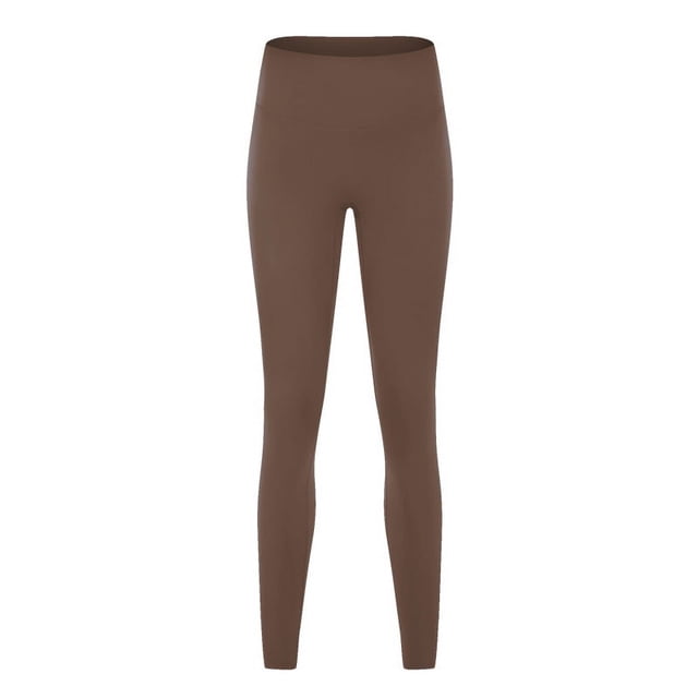 Pantalones de yoga deportivos de cintura alta, elásticos y sin líneas incómodas para mujer de otoño