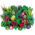 thumbnail image 1 of Suculentas artificiales WILLBOND Christmas, 38 unidades, con decoración de maceta, 1 of 7