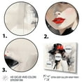 thumbnail image 3 of Designart "Stylish Timeless Glamour Portrait II" Fashion Floater Framed Wall Art Print, 3 of 7