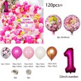 thumbnail image 3 of juego de globos de aluminio de princesa Peach rosa de 32 pulgadas con temática de princesa de dibujos animados para decoraciones de fiesta de cumpleaños de niña, 3 of 4