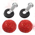thumbnail image 1 of Homoyoyo Car Plate Bolt Red License Plate Screws 1Set with Caps for Vehicle Installation, 1 of 8