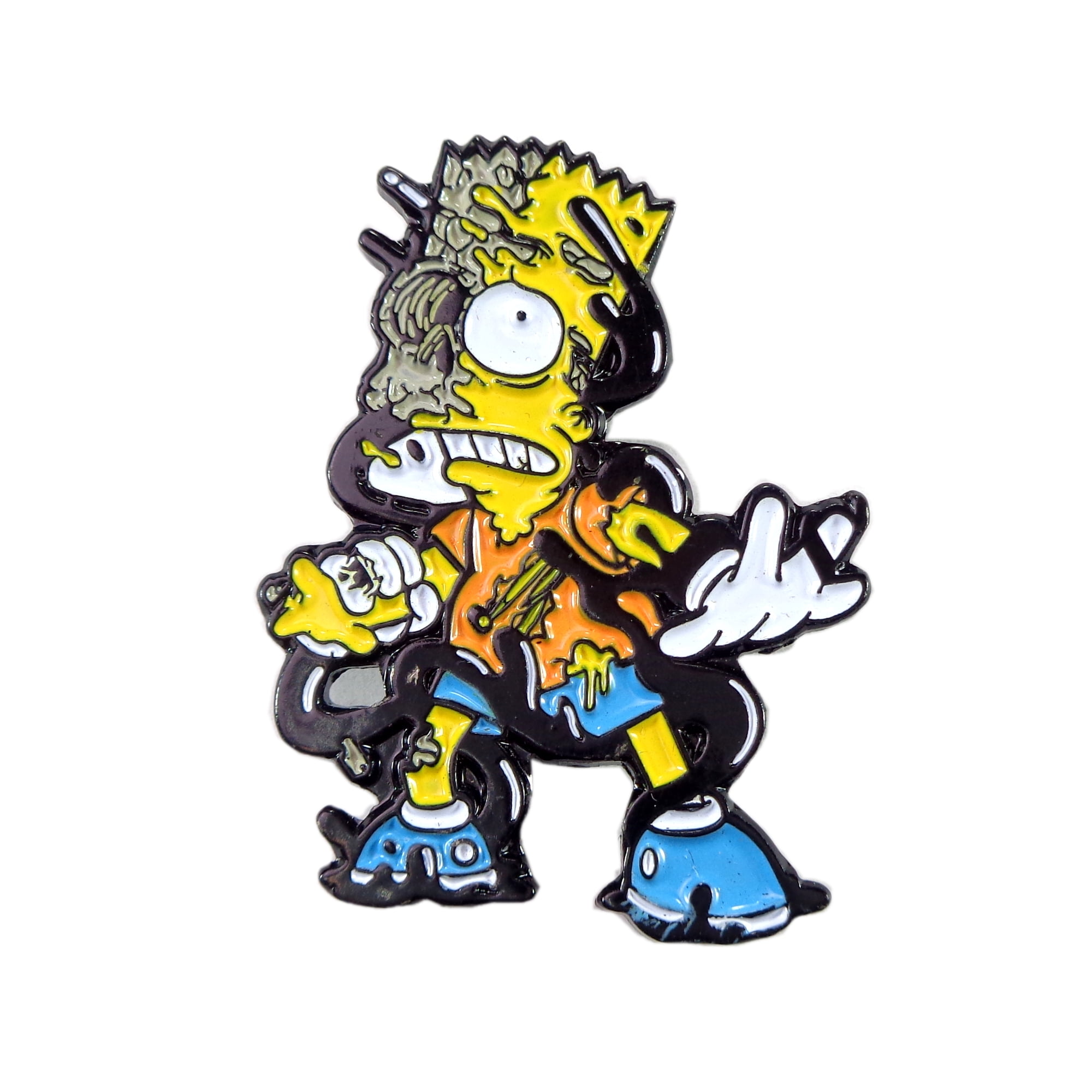 Zombie Bart Simpson Treehouse of Horror Art Hat Pin Lapel - Walmart.com