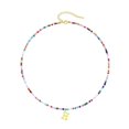 thumbnail image 3 of LYMAYTER Collier de Perles Coloré - Bohème, Pendentif Alphabet, 3 of 6