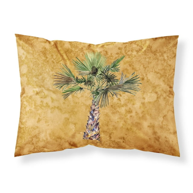 ""Caroline'S Treasures 8706Pillowcase Palmera Sobre Tela Dorada Funda De Almohada Estándar Grande Multicolor""