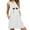 White, variant on Ruimatai Women Dress Summer Fashion Womens O-Neck Pocket Printing Sleeveless Casual Nightdress Dresses
