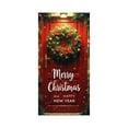 thumbnail image 2 of Housse de Porte de Noël 35x72 Pouces Polyester Père Noël Rideau de Porte des Fêtes / Décoration Murale Festive Durable / Installation Facile pour Portes d'Entrée Murs Intérieurs et Usage de Fête, 2 of 6
