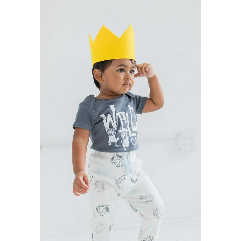 Warner Bros. Where the Wild Things Are Max Birthday Infant Baby Boys  Bodysuit Pants and Hat 3 Piece Outfit Set Newborn to Infant 
