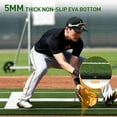 Softball Pitching Mat, 10'x 3' Portable Pitching Mound with Pitching