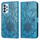 thumbnail image 1 of Funda tipo cartera con girasoles grabados para Samsung A32 4g, multifuncional, elegante y con protección total., 1 of 5