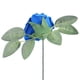 thumbnail image 4 of Rosa artificial de espuma de PE azul, rosa de simulación falsa con hoja y tallo, 4 of 10