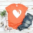 thumbnail image 2 of CEHVOM T-shirt Imprimé Décontracté à Col Rond pour Adulte Orange Haut Ample à Manches Courtes, 2 of 3