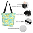 thumbnail image 5 of Kdxio Yellow Lemon Women Reusable Grocery Bags Foldable Ripstop,Reusable Shopping Bags for Shopping,Gym,Gift, 5 of 7