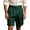 Summer Shorts # Green, variant on Mens Shorts Casual Summer Dress Pleated Front Rolled Cuff Lightweight Breathable Chino Bottoms Vacation Outfits Beach Wear Daily Work Slacks With Side Pockets