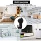 thumbnail image 2 of Juego de 4 ganchos con ventosa al vacío, potente gancho con ventosa sin taladrar, ganchos reutilizables impermeables para cocina y baño, máximo 5 kg (negro), 2 of 5