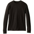 thumbnail image 4 of Unisex? Youth Mid Weight Long Sleeve Thermal Crew, Black - XL, 4 of 5