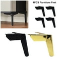 thumbnail image 3 of Patas de muebles Cateissary Metal 10cm Titanio dorado 4 piezas, 3 of 6