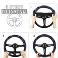 thumbnail image 6 of Pzuqiu Gothic Purple Roses Skull Car Floor Mats Vehicle Steering Wheel Cover for Women Easy Installation All Weather Car Mats Set Dust Proof Car Interior Accessories for SUVs, Vans,Sedan 5 Pieces, 6 of 6