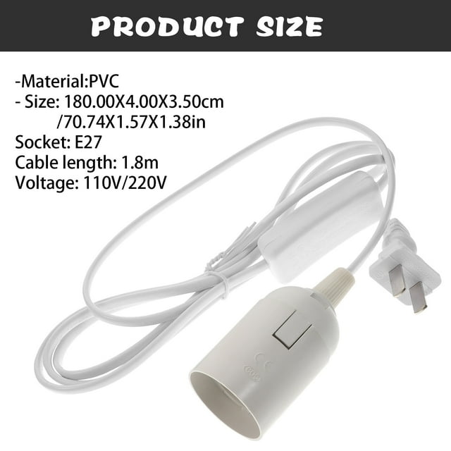 Light Socket With Cord Hanging Lamp Cord Socket Ceiling Lamp Power Cord