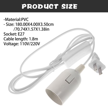 

Light Socket With Cord Hanging Lamp Cord Socket Ceiling Lamp Power Cord Us Plug