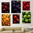 thumbnail image 4 of Deliciosas frutas frescas, fresas, sandías, arándanos, decoración de cocina, póster, pinturas en lienzo, imágenes artísticas de pared, decoración del hogar, 4 of 5