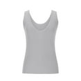 thumbnail image 4 of Lenpel Women's Tank Tops Fashion Summer Casual Scoop Neck Sleeveless Ribbed Knit Shirts Lightweight Sweater Vests, 4 of 7