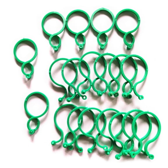 BELOWSYALER 50Pcs Plant Clips for Climbing Plant Garden Plant Tomato Vegetable Vine Clips for Securing Plant Large Size