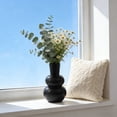 thumbnail image 6 of weibbin Creative Gourd Shape Vase 4x8in, Plastic Floral Arrangement for Home Decor, Black, 6 of 7