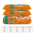thumbnail image 2 of Miami Duvet Cover 3 Piece Bedding Set Football Comforter Cover Set Soft Duvet Cover with Pillowcase (no quilt) 79"x90", 2 of 6