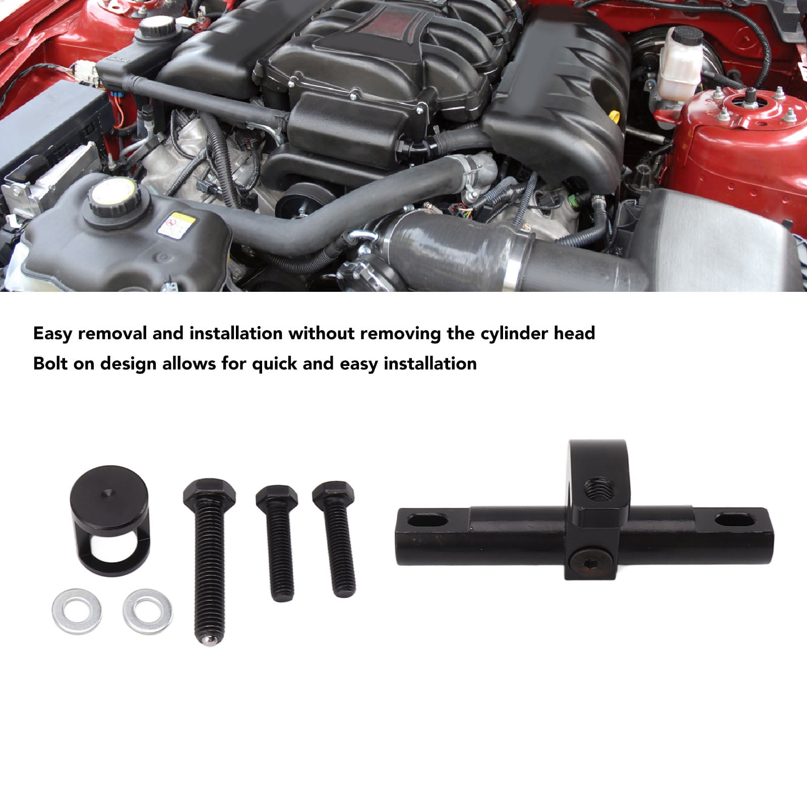 YAHHU Valve Spring Compressor Kit, Heavy Duty Steel Automotive Specialty Tool for HEMI Engines, Easy Install Set