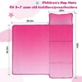 thumbnail image 5 of Pink Gradient Leopard Print Toddler Nap Mats for Kids Preschool,Sleeping Mat Bag or Kids,Toddler Sleeping Bag,Toddler Nap Mat or Daycare, 5 of 6