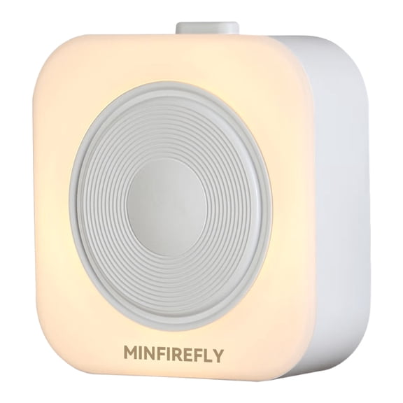 MINFIREFLY Electric night lights, White Night Lights Plug into Wall, 2 Packs Dimmable Night Light with Dust to Dawn Sensor