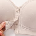thumbnail image 5 of Women's Double Support Wireless Bra, Lace Without Rims Comfortable And Breathable Gathered Thin Underwear Daily Bra Gray 44, 5 of 8
