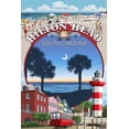 thumbnail image 1 of Hilton Head, South Carolina, Montage (16x24 Giclee Gallery Art Print, Vivid Textured Wall Decor), 1 of 3
