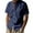 Navy, variant on Men's Linen Short Sleeve Button Down Shirt Casual Breathable Summer Beach Resort Comfortable Stylish Lightweight Top