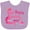 Lavender, variant on Inktastic My Busia Loves Me Girl Dinosaur Girls Baby Bib