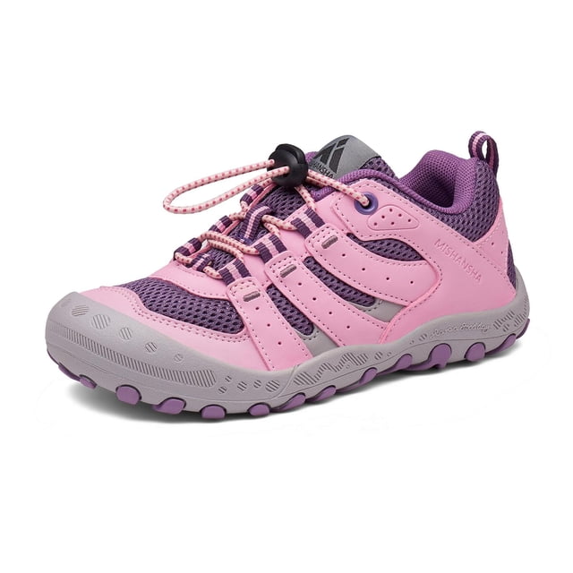Zapatos de senderismo Mishansha Low Top Sneakers para niños rosas 11.5