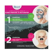 (2 pack) (2 Pack) Biore 2-step Deep Cleansing Charcoal Pore Kit