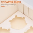 thumbnail image 2 of CIMAXIC 5pcs Portable 12-Cavity Cupcake Box Container Muffin Window Box (White),12.8"X9.84"X3.54", 2 of 4