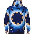 thumbnail image 7 of Balery Blue Casino Pattern Mens Hoodie Kangaroo Pocket Hoodie Pullover Hooded Sweatshirt Ideal for Daily Wear Travel and Home-X-Large, 7 of 7