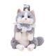 thumbnail image 3 of Mochila con forma de gato, informal, de dibujos animados, para mujer, de peluche, para la calle Gris, 3 of 9
