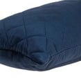 thumbnail image 4 of Tufted Diamond Navy Transitional Lumbar Pillow, 4 of 5