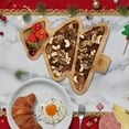 thumbnail image 5 of Christmas Tree Serving Tray, Divided Bamboo Snack Tray, Christmas Party Dessert And Fruit Tray, Wooden Holiday Tableware For Festive Gatherings, 5 of 7
