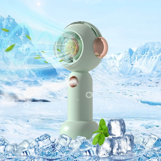 LSLJS AEIOFU Mini Handheld Portable 3 Speed Misting Cute Chick USB for Girls Summer Travel Camping Outdoor Sport Hanheld Usb Mini FanMisting Portable, Small Fan