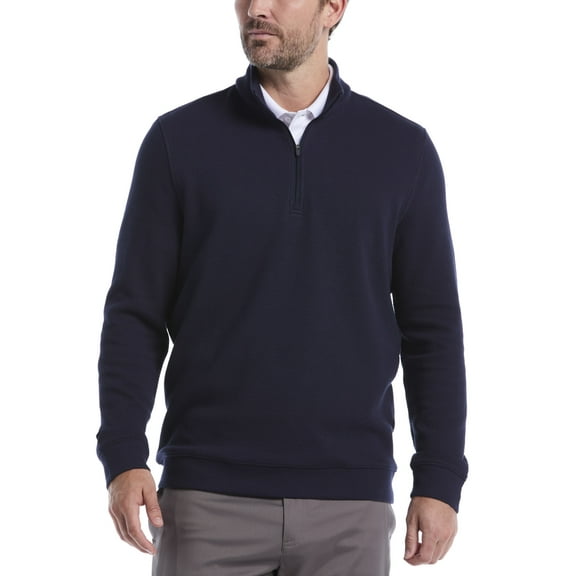 Ben Hogan Men's & Big Men's Performance Long Sleeve Midweight Argyle Golf 1/4 Zip Sweater, Sizes S-5XL