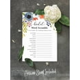 thumbnail image 5 of Inkdotpot Scramble Bridal Shower Game Cards Floral Party Wedding Supplies 50-Pack Wedding Word, 5 of 7