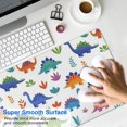thumbnail image 4 of Long Mouse Pads for Desk,Bright Colored Dinosaur and Leaf Pattern Desk Mats on Top Of Desks, Desk Mouse Pad Extra Large with 3mm Non-Slip Base and Stitched Edge for Gaming,Office,Work,Home 31.5"x15.7", 4 of 6