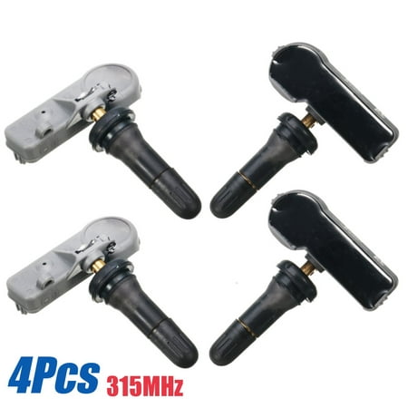 For Chevy GMC 4Pcs 315MHz TPMS Tire Pressure Monitoring Sensor System #13586335 Universal